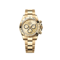 Rolex Cosmograph Daytona features a full yellow gold case 40mm