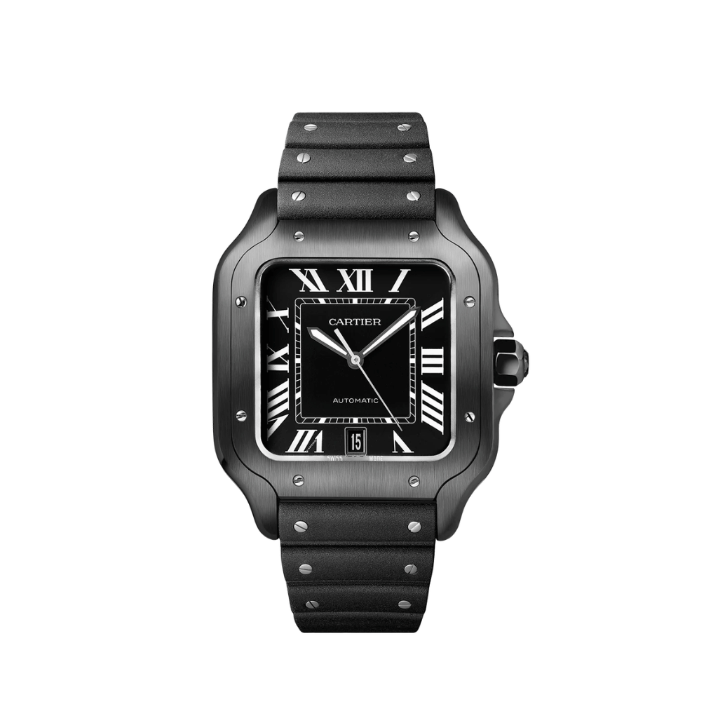 Cartier Santos de Cartier steel case coated in matte black 39.8mm