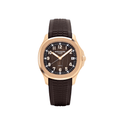 Patek Philippe Aquanaut in rose gold with a chocolate brown dial and rubber strap