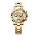 Rolex Cosmograph Daytona features a full yellow gold case 40mm