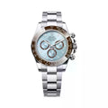 Rolex Cosmograph Daytona features a striking ice-blue dial 40mm