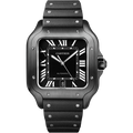 Cartier Santos de Cartier steel case coated in matte black 39.8mm