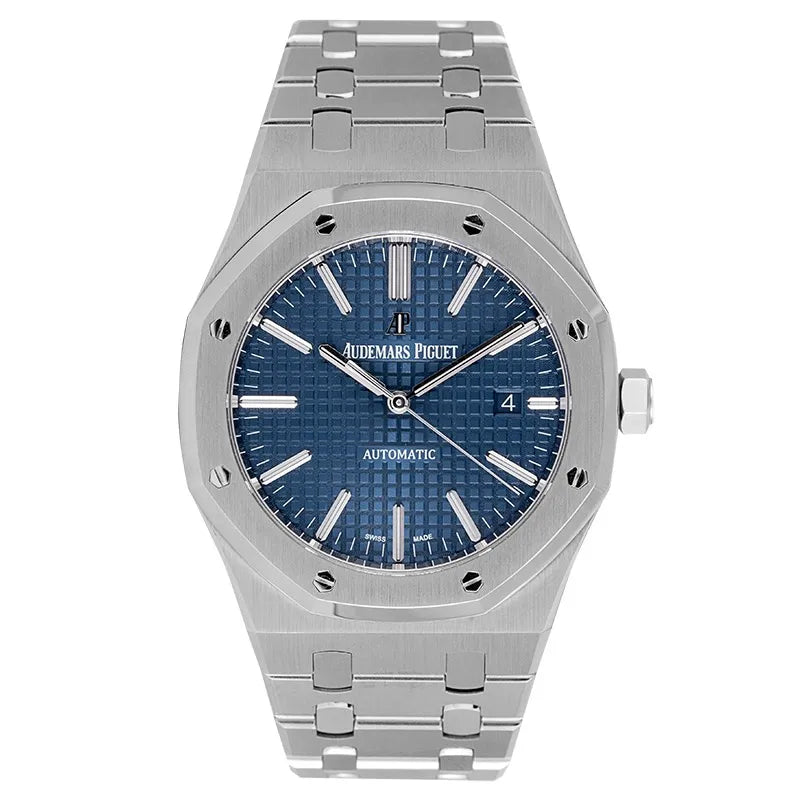 Audemars Piguet Royal Oak automatic distinctive blue "Grande Tapisserie" dial 41mm
