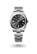 Rolex Oyster Perpetual Stainless Steel Black Index Dial 41mm Watch
