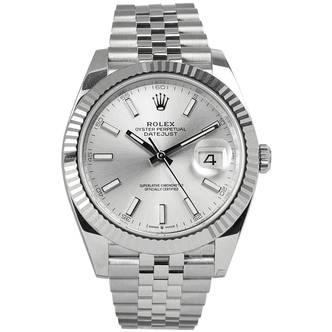 ROLEX PERPETUAL DATEJUST 41 STAINLESS STEEL